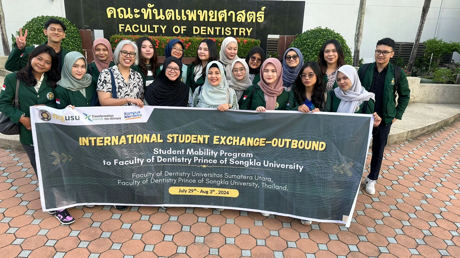 15 FKG USU Students Participate in Outbound Program at Faculty of Dentistry, Prince of Songkla University